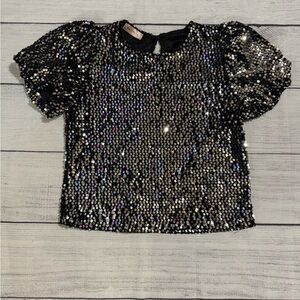 Black Sequin Women’s Top
